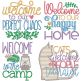 Welcome Signs 1 | Machine Embroidery Designs by JuJu