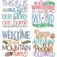 Welcome Signs 2 | Machine Embroidery Designs by JuJu