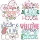 Welcome Signs 5 | Machine Embroidery Designs by JuJu