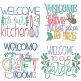 Welcome Signs 6 | Machine Embroidery Designs by JuJu