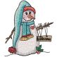 Welcome Whimsy Snowman | Machine Embroidery Designs by JuJu