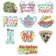 Whimsical Kitchen Word Art Machine Embroidery Designs by JuJu
