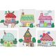 Whimsy Cottages 1 Machine Embroidery Designs by JuJu