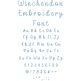 Winchendon Embroidery Font | Machine Embroidery Designs by JuJu