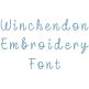 Winchendon Embroidery Font | Machine Embroidery Designs by JuJu
