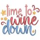 Wine Word Art Machine Embroidery Designs by JuJu