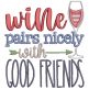 Wine Word Art 2 | Machine Embroidery Designs by JuJu