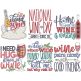 Wine Word Art 2 | Machine Embroidery Designs by JuJu