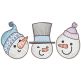 Winter Trios | Machine Embroidery Designs by JuJu