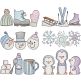 Winter Trios | Machine Embroidery Designs by JuJu