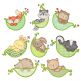 Woodland Pea Pods Applique Machine Embroidery Designs By JuJu