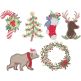 Woodsy Christmas Applique | Machine Embroidery Designs by JuJu