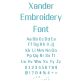 Xander Embroidery Font | Machine Embroidery Designs by JuJu