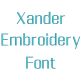 Xander Embroidery Font | Machine Embroidery Designs by JuJu