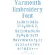 Yarmouth Embroidery Font | Machine Embroidery Designs by JuJu