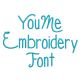 You Me Embroidery Font | Machine Embroidery Designs by JuJu