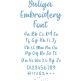 Yuliya Embroidery Font | Machine Embroidery Designs by JuJu