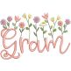 Gram Heirloom Garden Satin Embroidery Design | Machine Embroidery Designs by JuJu