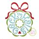 Deck the Halls Wreath Embroidery | Machine Embroidery Designs by JuJu
