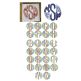 Three Letter Deco Applique Circular Monogram Machine Embroidery Designs by JuJu