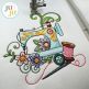 Floral Sewing Machines 1 Embroidery Set