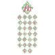 Diamond Floral Monogram Machine Embroidery Designs by JuJu
