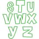 St Patricks Applique Font