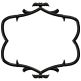 Monogram Haunted Scroll Frame Applique