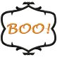 Monogram Haunted Scroll Frame Applique
