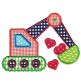 Valentine Vehicles Applique Machine Embroidery Designs by JuJu
