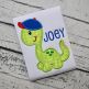 Dino in Ball Cap Applique | Machine Embroidery Designs by JuJu