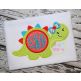Dino Monogram Girl Applique | Machine Embroidery Designs by JuJu