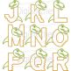 Dinosaur Bite Alphabet | Machine Embroidery Designs by JuJu
