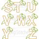 Dinosaur Bite Alphabet | Machine Embroidery Designs by JuJu