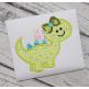 Dinosaur Girl Applique | Machine Embroidery Designs by JuJu