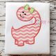 Dinosaur Girl 2 Applique | Machine Embroidery Designs by JuJu