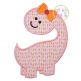 Dinosaur Girl 2 Applique | Machine Embroidery Designs by JuJu