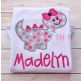 Dinosaur Girl Applique | Machine Embroidery Designs by JuJu