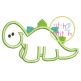 Dino Dinosaur Applique | Machine Embroidery Designs by JuJu