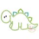 Dino Dinosaur Applique | Machine Embroidery Designs by JuJu