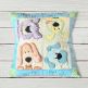 ITH Puppy Patchy Pillow Satin Stitch | Machine Embroidery Designs by JuJu