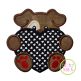 Dog With Heart Boy Applique | Machine Embroidery Designs by JuJu