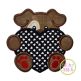 Dog With Heart Boy Applique | Machine Embroidery Designs by JuJu