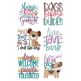 Dog Lovers Word Art 1 Machine Embroidery Designs by JuJu

