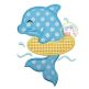 Dolphin Inner Tube Applique | Machine Embroidery Designs by JuJu