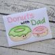 Donuts with Dad Applique | Machine Embroidery Designs by JuJu