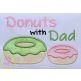 Donuts with Dad Applique | Machine Embroidery Designs by JuJu