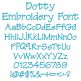 Dotty Embroidery Font | Machine Embroidery Designs by JuJu