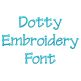 Dotty Embroidery Font | Machine Embroidery Designs by JuJu