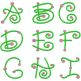 Dotty Girl Stacked Monogram Font